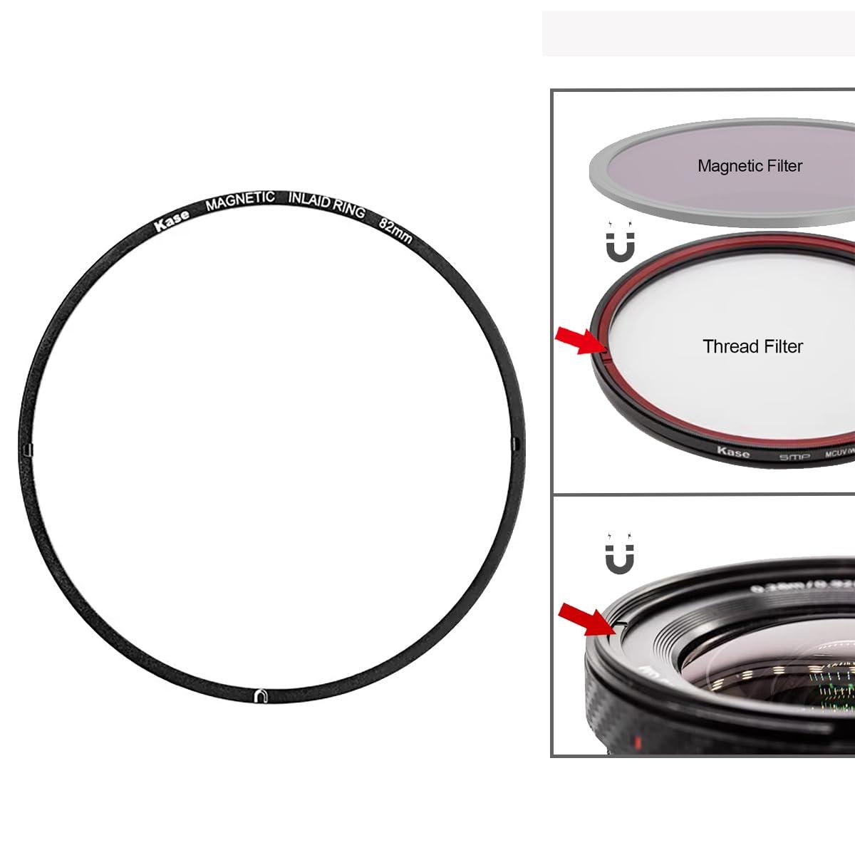Kase Kase 67mm Magnetic Inlaid Lens Filter Adapter Ring for Magnetic Filter/Magnetic Lens Cap