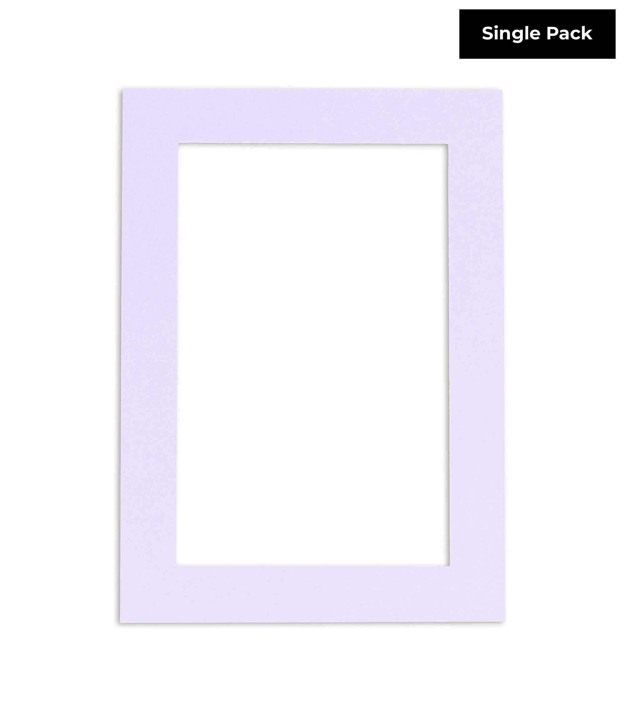 Poster Palooza 32x32 Mat Bevel Cut for 27x30 Photos - Acid Free Light Purple Precut Matboard - For Pictures, Photos, Framing - 4-ply Thickness