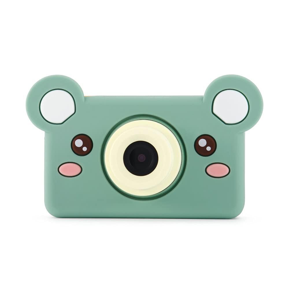 Kidamento Kidamento Kids Digital Camera & Video Camcorder, Soft BPA-Free Silicone Casing, 32GB Memory Card - Model C - Mikayo The Bear