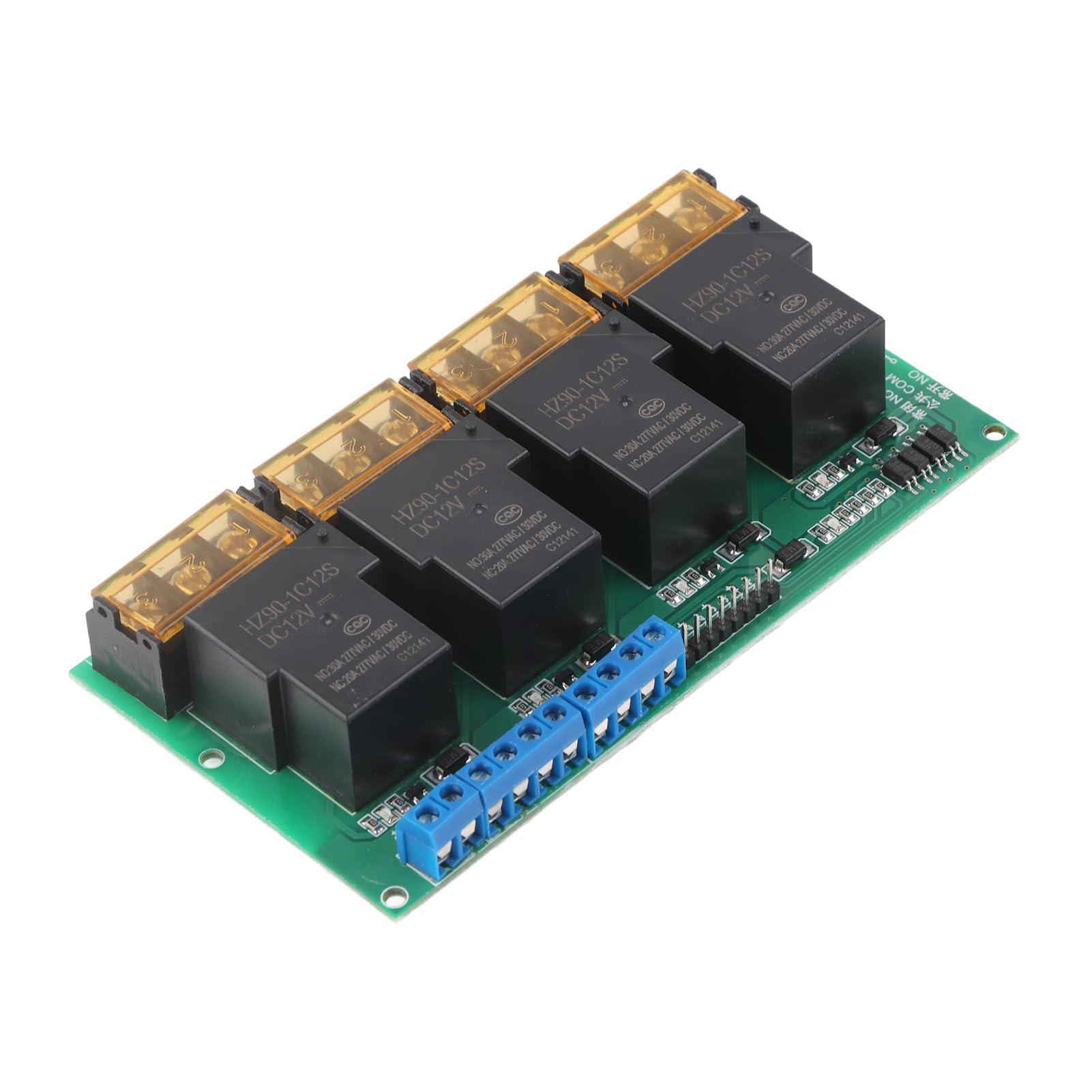 YWBL-WH 30A 4 Channel Relay Module Expansion Board for DSP AVR ARM (12VDC)