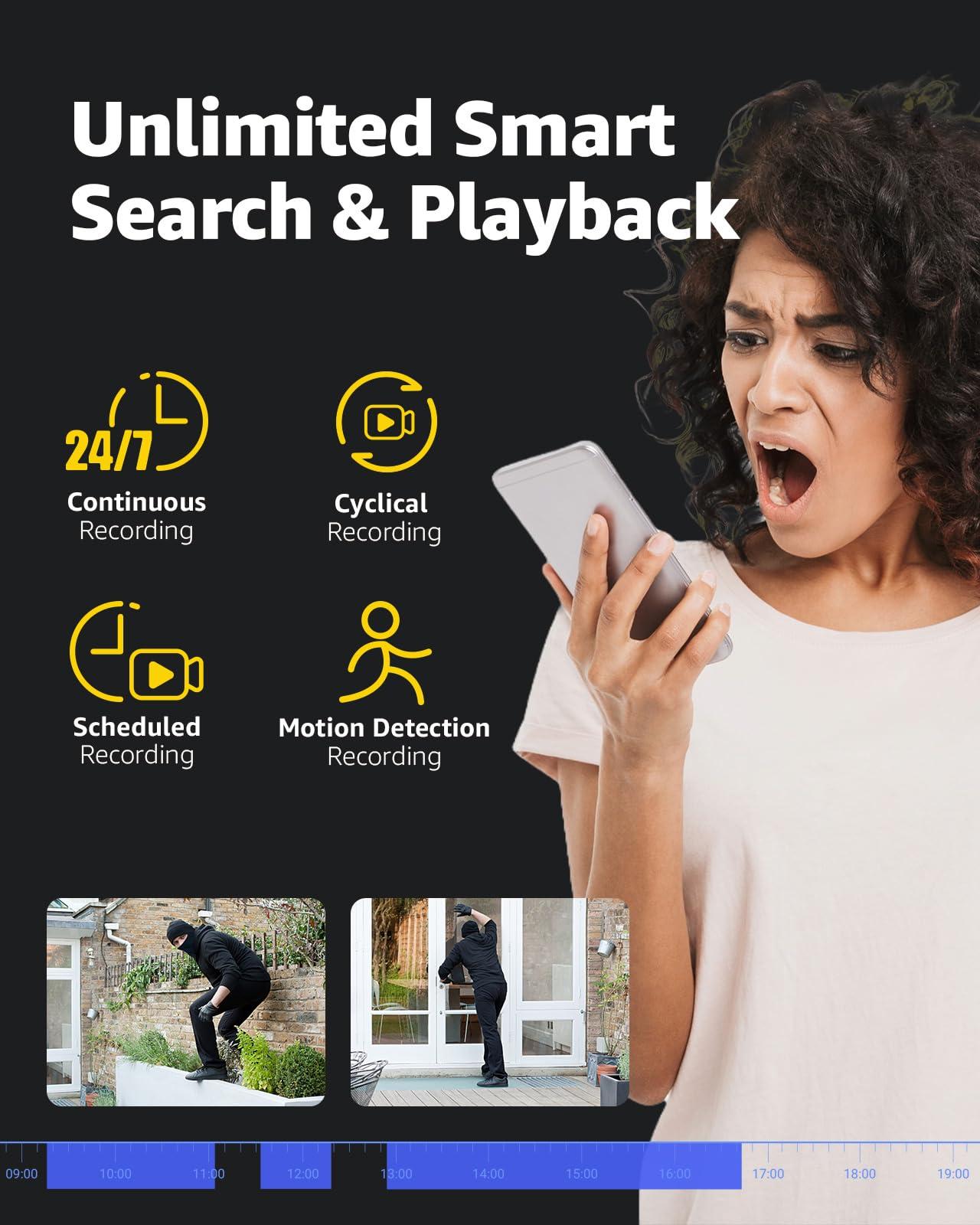 ANNKE ANNKE H1200 12MP PoE Security Camera System, 4X Wired IP Dome Camera and 12MP 8CH NVR Recorder, Color Night Vision, Smart Motion Detection, IP67 Outdoor & IK08, No HDD