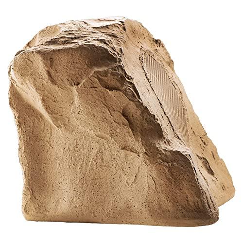 OSD Audio OSD Audio 8" High Fidelity Outdoor Rock Speaker Durable Weather-Resistant Design, Single - Sandstone Brown RS850