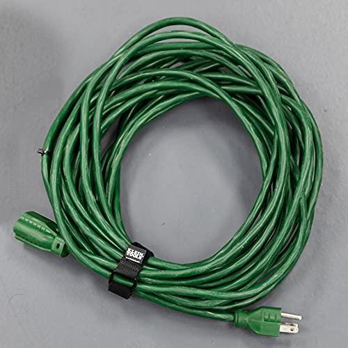 Klein Tools Klein Tools 450-600 Cable Organizer, Hook and Loop Cinch Strap Cable Ties, Includes Two 6-Inch, Two 8-Inch and Two 14-Inch Straps, Black