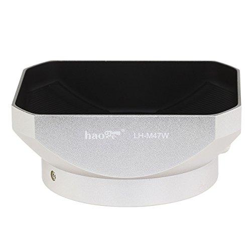 Haoge Haoge LH-M47W Metal Lens Hood Shade for Olympus M.ZUIKO Digital ED 12mm f2 12 2 Lens Replaces LH-48 Silver
