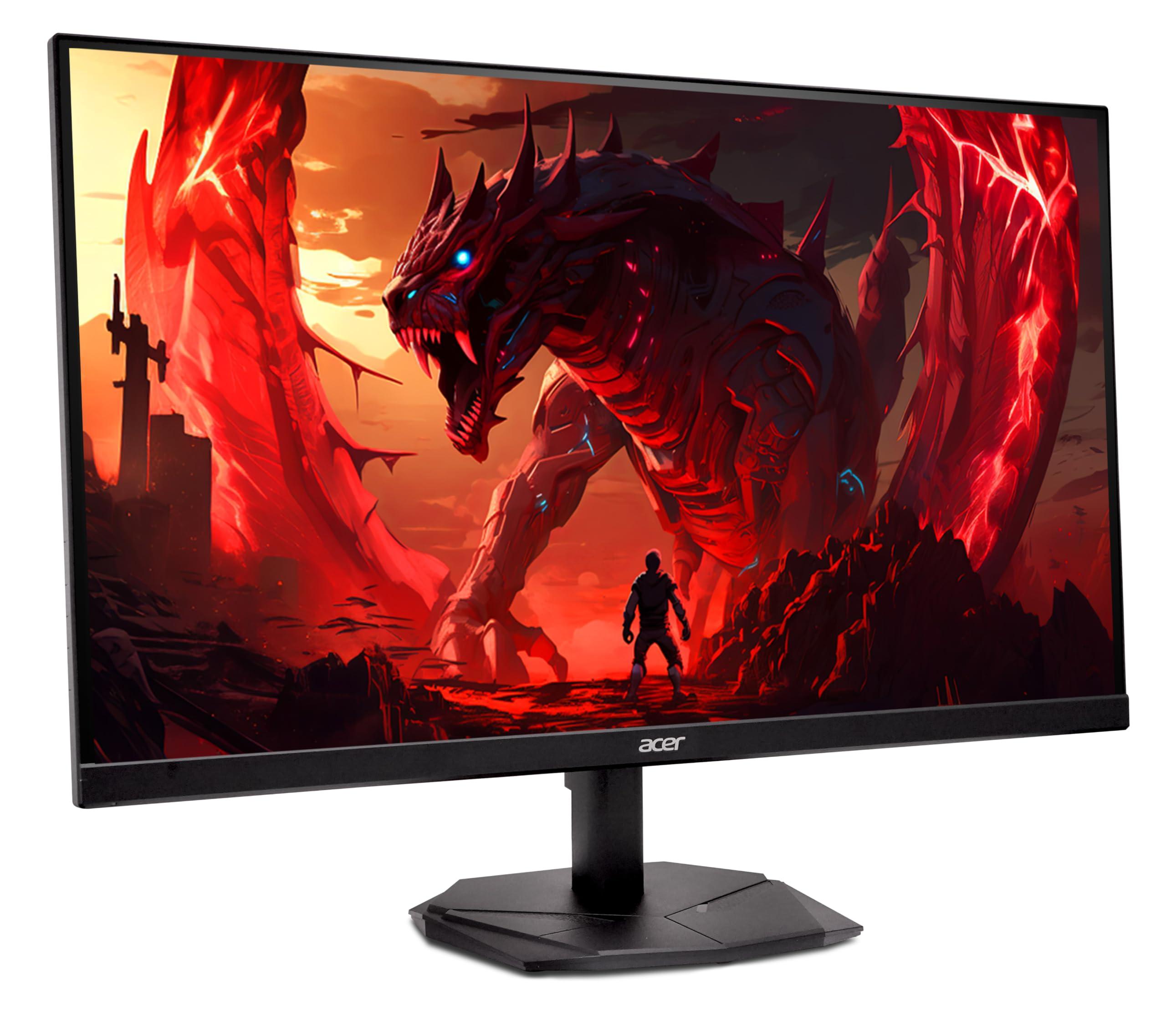 acer acer Nitro 27\" WQHD 2560 x 1440 IPS Gaming Monitor | AMD FreeSync | Up to 180Hz Refresh | Up to 0.5ms | DCI-P3 95% | HDR 10 Support | 1 x Display Port 1.2 & 2 x HDMI 2.0 | KG271U N3bmiipx