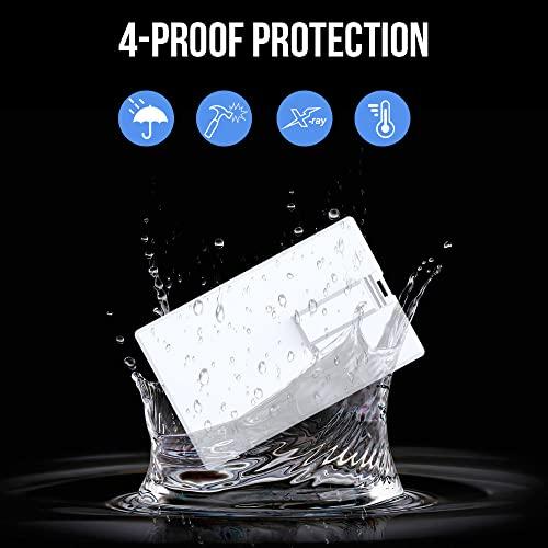 KEXIN KEXIN USB Flash Drives Credit Card Bank Card Shape Flash Drive Memory Stick Key Credit 2GB 2G USB Drive - Bulk Flash Drives - 50 Pcs (White Card)