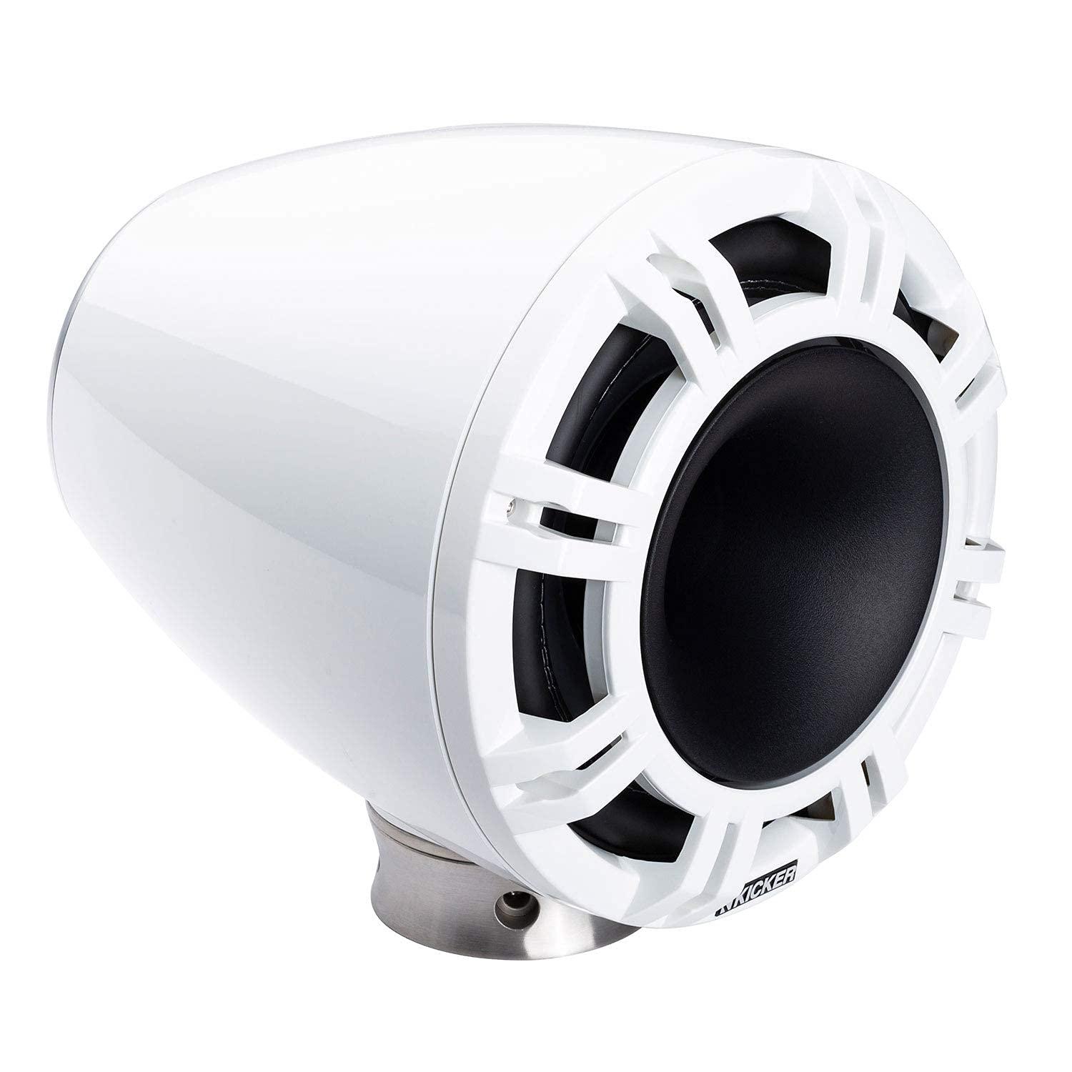 KICKER KICKER KMFC 9-Inch Tower System Speakers - White (Renewed)