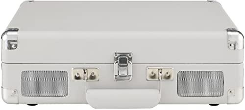 Crosley Crosley CR8005F-WS Cruiser Plus Vintage 3-Speed Bluetooth in/Out Suitcase Vinyl Record Player Turntable, White Sand