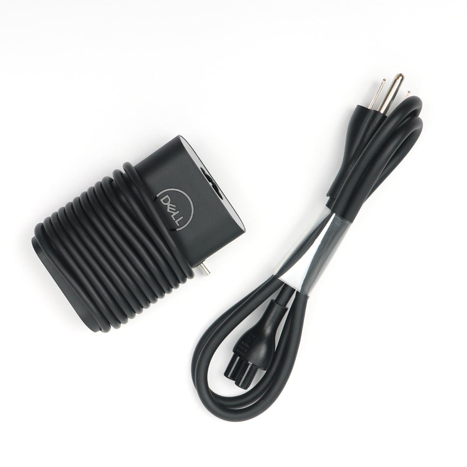 Dell Dell Laptop Charger 45W USB Type C USB C AC Adapter,Latitude 7220 7210 2 in 1 CHROMEBOOK 5190 5190 2 in 1 AC Charger, Black, DA45NM170