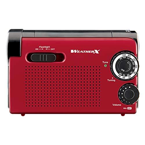 Weatherx Weatherx WeatherX WR182R Instant NOAA Weatherband Radio (Black) Red/Black