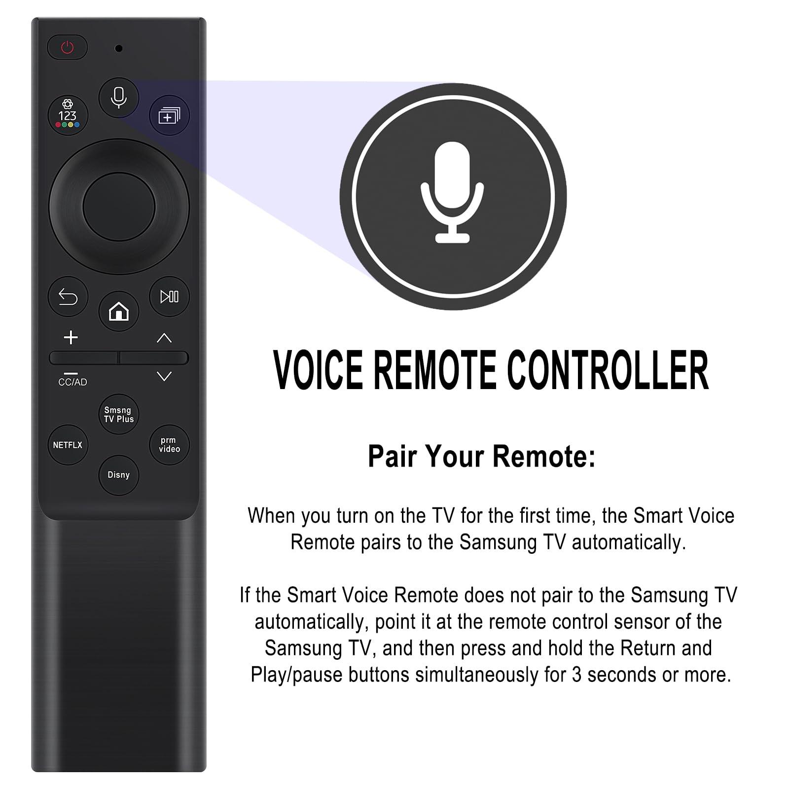 Beyution Beyution BN59-01385A Voice Remote Control Replacement for Samsung OLED 4K Smart TV S95B Q60B Q80B LS01B LS05B QN95B QN85B QN90B LS03B QN900B QN850B QN800B QN700B QN100B Series Smart TVs (2022)