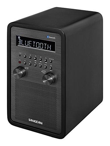Sangean Sangean All in One Bluetooth AM/FM Dual Alarm Clock Radio with Large Easy to Read Backlit LCD Display