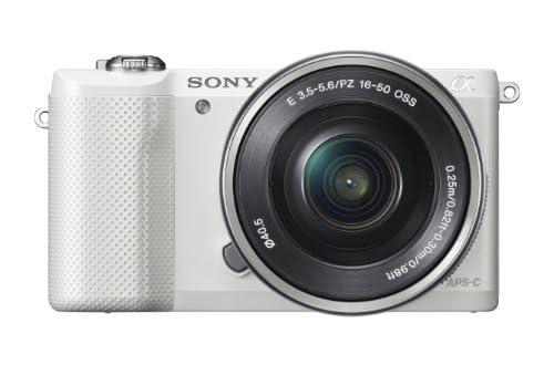 Sony Sony Alpha a5000 Mirrorless Digital Camera with 16-50mm OSS Lens (White) (Renewed)