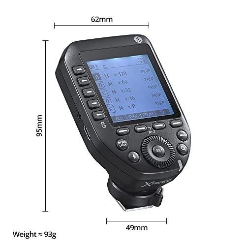 GODOX Godox XproII-C Trigger, Godox Flash Trigger for Canon, TTL Wireless Flash Trigger, HSS 1/8000s, 11 Customizable 5 Group Button, Can Bluetooth Connection (XproII-C)