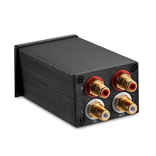 Nobsound Nobsound High Precision Passive Preamp Volume Controller VOL Control HiFi Preamplifier ALPS (RCA&HiFi Version, Black)