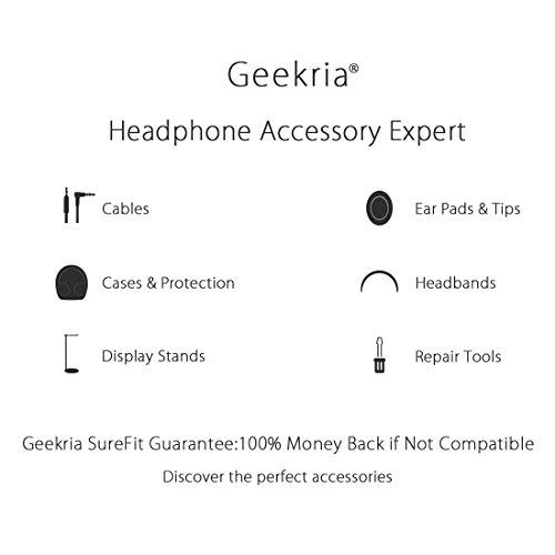 GEEKRIA Geekria QuickFit Replacement Ear Pads for Beats Solo 3 (A1796), Solo 3.0 Wireless On-Ear Headphones Ear Cushions, Headset Earpads, Ear Cups Cover Repair Parts (Pop Indigo)