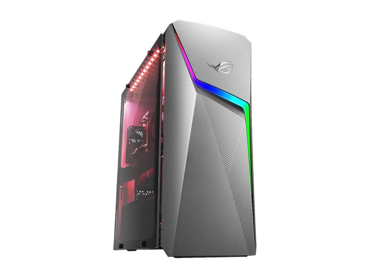 ASUS ASUS ROG Strix G10DK Gaming Desktop PC, AMD Ryzen 7 3700X, GeForce GTX 1660 Ti, 16GB DDR4 RAM, 512GB PCIe SSD, Wi-Fi 5, Windows 10 Home, G10DK-AB764