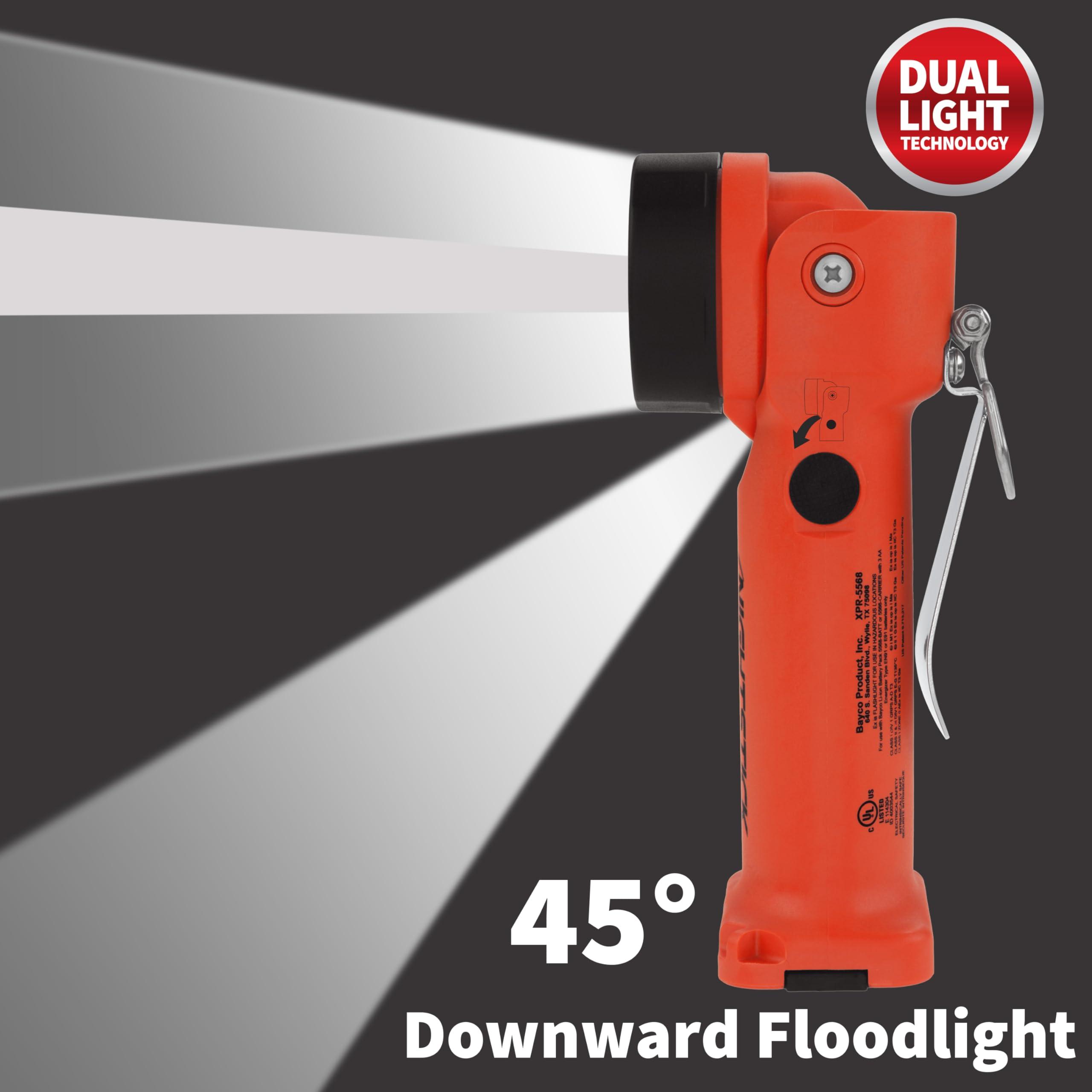 Nightstick Nightstick Intrant Rechargeable Instrinsically Safe Permissible Dual-Light Angle Light (Red)