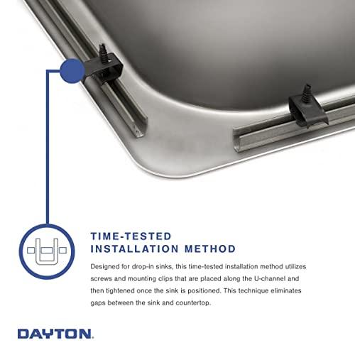 Elkay Dayton Stainless Steel 25" x 22" x 8-1/16", 5-Hole Single Bowl Drop-in Sink