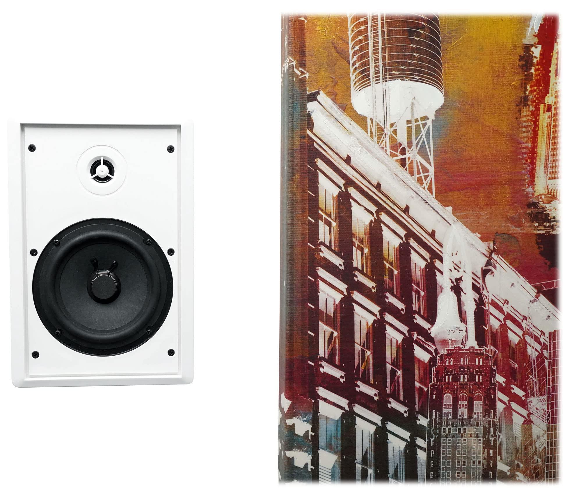Rockville Rockville 6-Zone Amp+12 3.5" White Cube+12 Wall Restaurant/Bar/Cafe Speakers