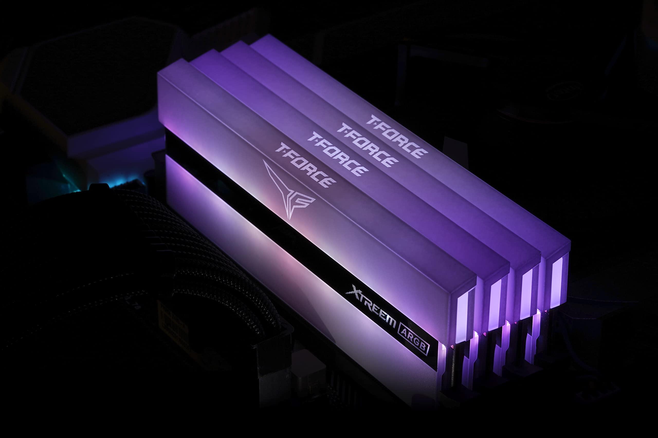 TEAMGROUP Team Group T-Force Xtreem ARGB, DDR4-3200, CL14-16GB Dual Kit, White