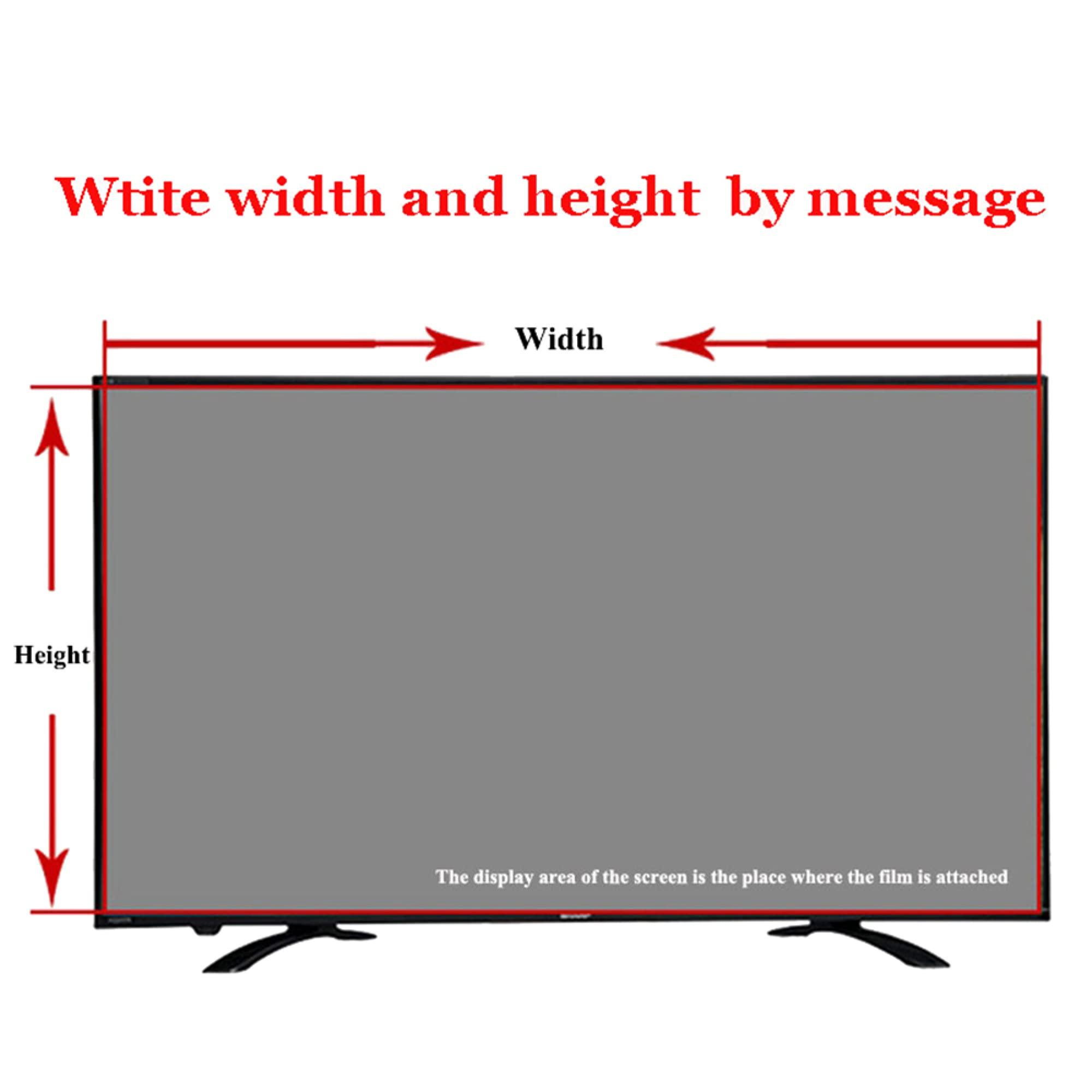 MJYT 32-75 Inch TV Screen Protector Anti Blue Light Anti Glare Screen Filter Relieve Eye Fatigue Ultra-Clear Eye Protection Film for LCD, LED, OLED & QLED 4K HDTV/A / 49 Inches 1075x604 mm