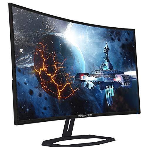 Sceptre Sceptre Curved 32" FHD 1080p Gaming Monitor Up to 240Hz 1ms 99% sRGB AMD FreeSync Premium Build-in Speakers, HDMI x3 Displayport Machine Black (C325B-FWD240)