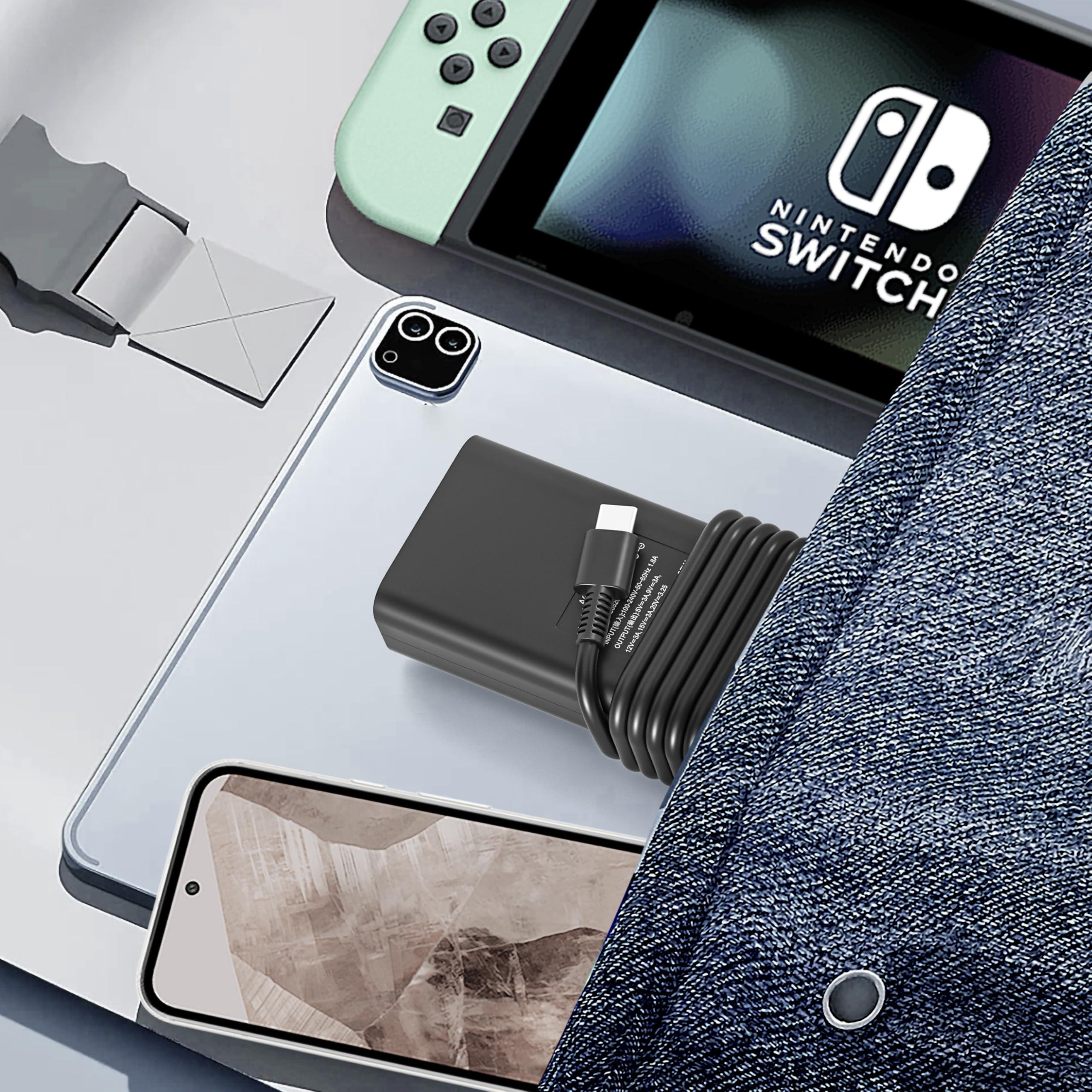 ActZone 65W USB C Laptop Charger for LG Gram 17 16 15 14 Series Dell Latitude 5000 5540 5420 5430 5520 7000 7420 7215 7490 7410 XPS 13 7390 9250 Chromebook 3100 HA65NM190 LA65NM190 Type C Fast Power Adapter