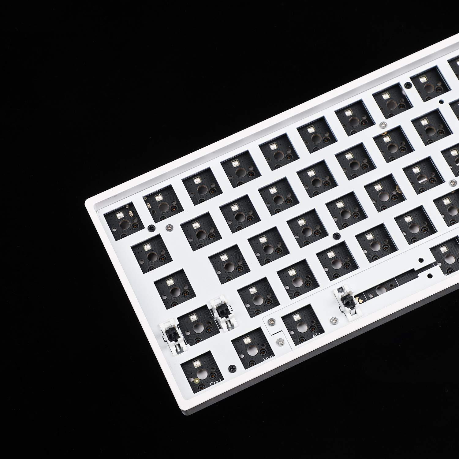 YMDK Skyloong 64 GK64 GK64x RGB Hot Swap Programmable Wired Case PCB Plate Cherry MX Keyboard DIY kit Replacable Space
