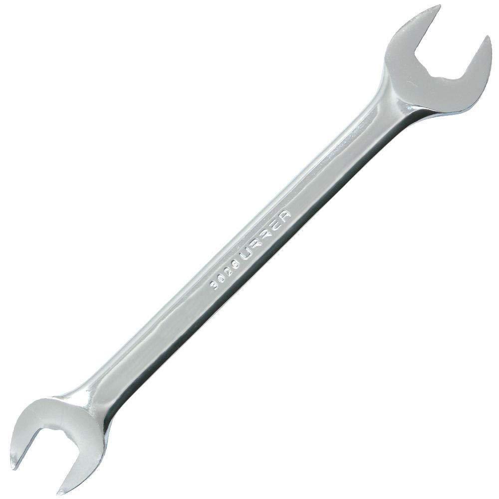 Urrea URREA Open-End Wrench - 13/16” x 3/4” Mechanics Tool with Precision Machined Ends & Fully Polished Nickel Chrome Finish - 3038
