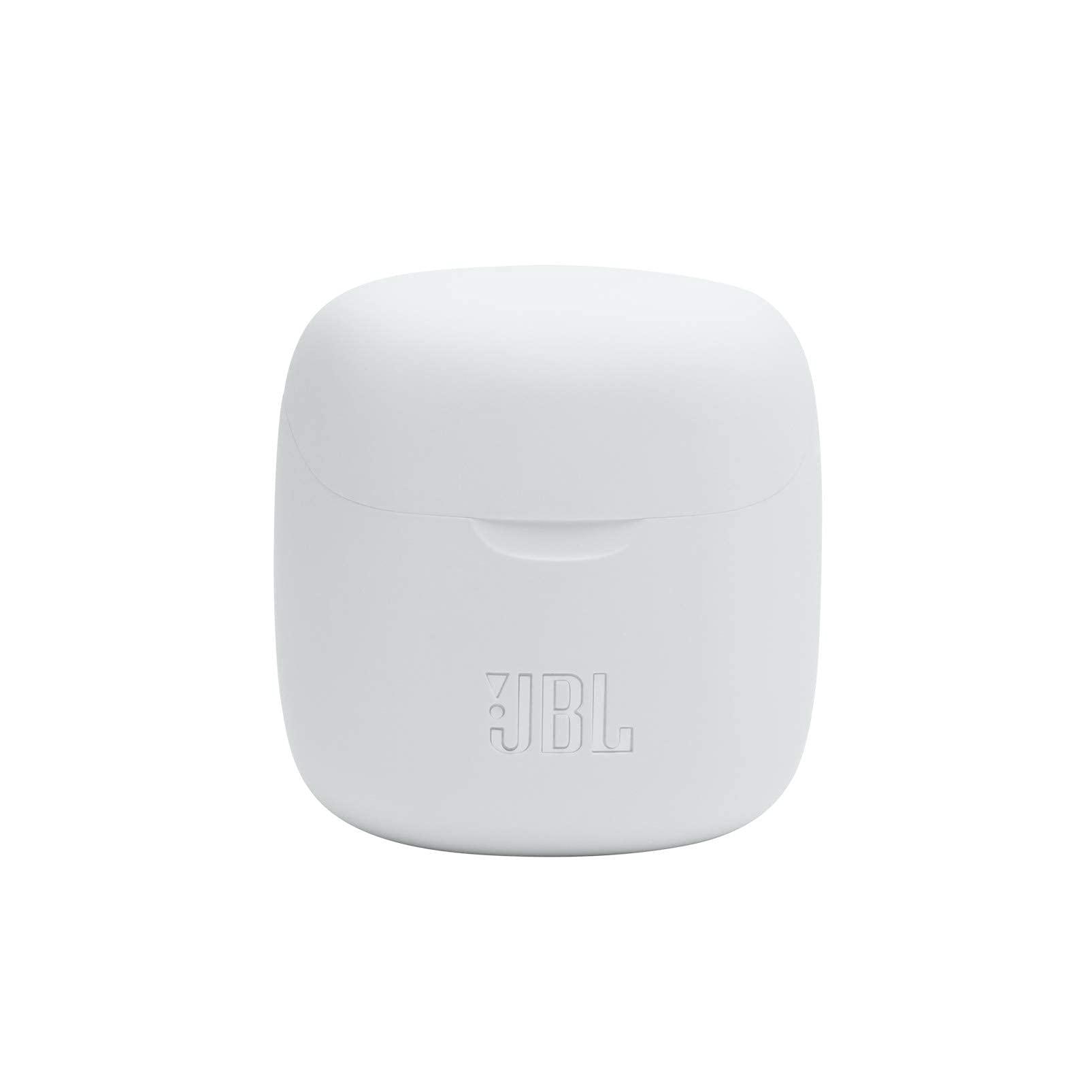 JBL JBL Tune 225TWS True Wireless Earbud Headphones - JBL Pure Bass Sound, Bluetooth, 25H Battery, Dual Connect, Native Voice Assistant (White) (Renewed)