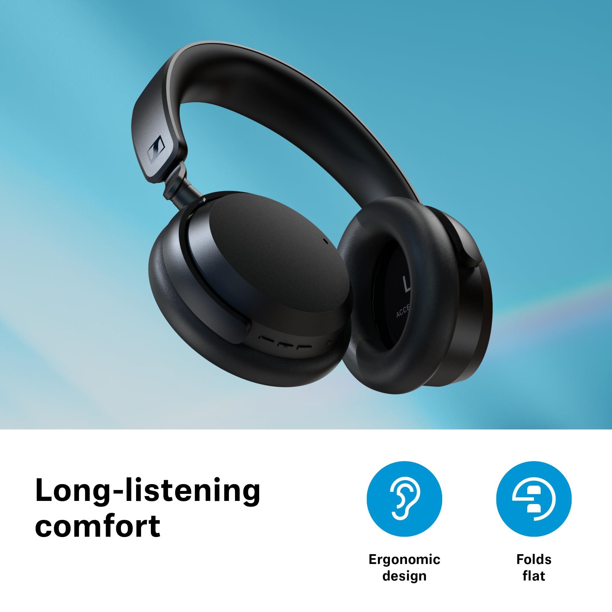 Sennheiser Sennheiser ACCENTUM Wireless Bluetooth Headphones - 50-Hour Battery Life, Audio, Hybrid Noise Cancelling (ANC), All-Day Comfort and Clear Voice Pick-up for Calls, Black