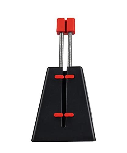 Arozzi Arozzi - Ancora Mouse Bungee with Snug Cord Holder, Rubber Feet, Extendable Spring and Weighted for Stability - Black with Red Accents