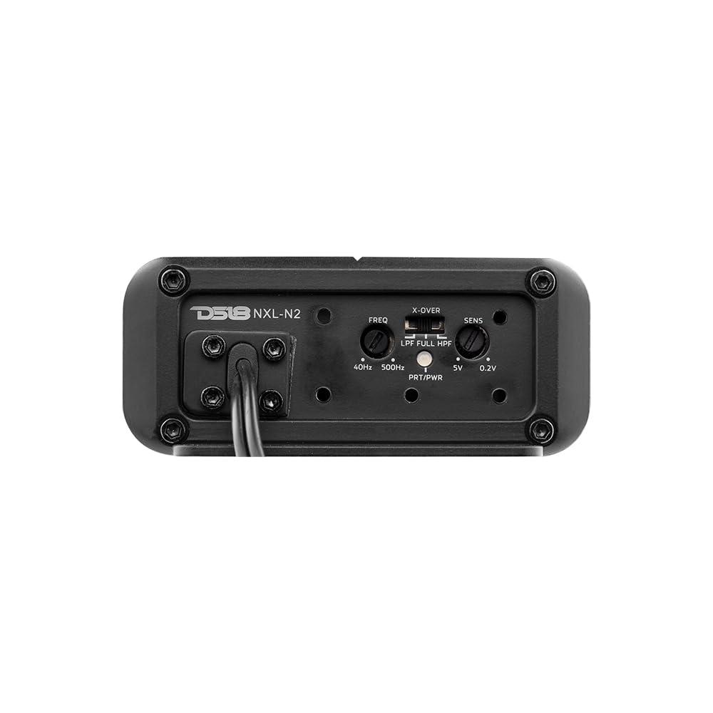 DS18 DS18 Hydro NXL-N2 Amplifier 2-Channel Ultra Compact 900W Peak Power, Stereo Full Range Amp, Class D, Waterproof IP67, Digital Marine Amplifier, Nano Size - All Elements, for All Applications (Renewed)