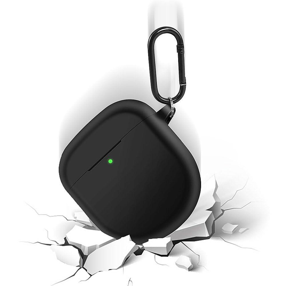 ZERODAMAGE SAHARA CASE SaharaCase Anti-Slip Silicone Case for Bose QuietComfort II Headphones [Rugged] Full Body Protection Antislip Grip Slim with Carabiner Clip - Black