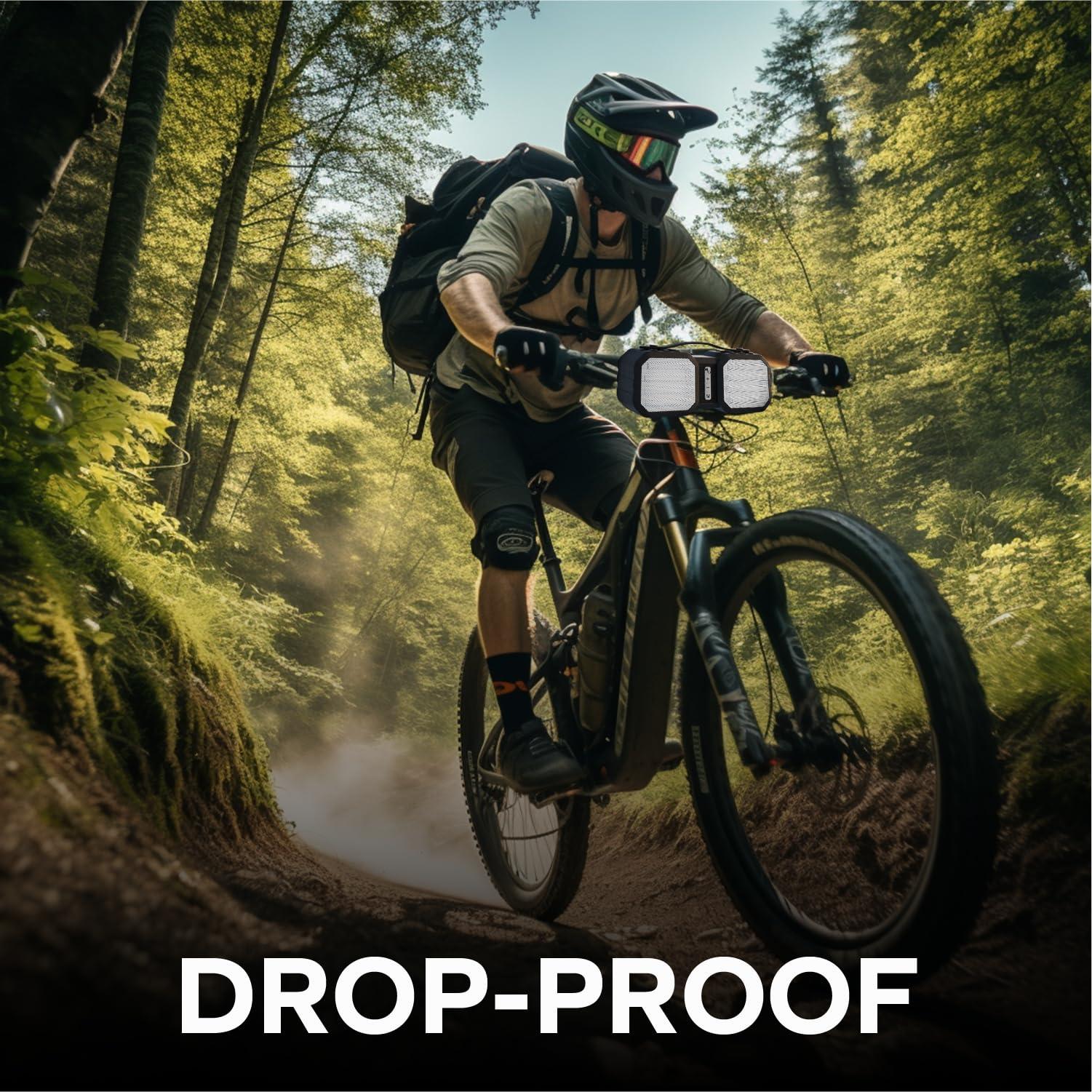 Coby Coby Ranger Wireless Bluetooth Speaker, 20-HR Battery, IPX7 Waterproof Blue Tooth Speakers, Drop Proof, Stereo Sound, Aux & USB Port, TF Card Slot, Portable Speaker Bluetooth 5.3