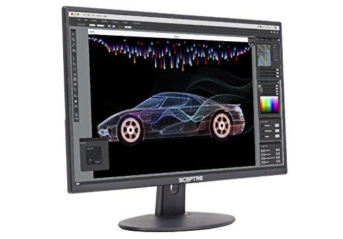 Sceptre Sceptre 24 Inch 75Hz 1080p LED Monitor with Build-in Speakers HDMI VGA Ports, New Black 2019 (E248W-1920)