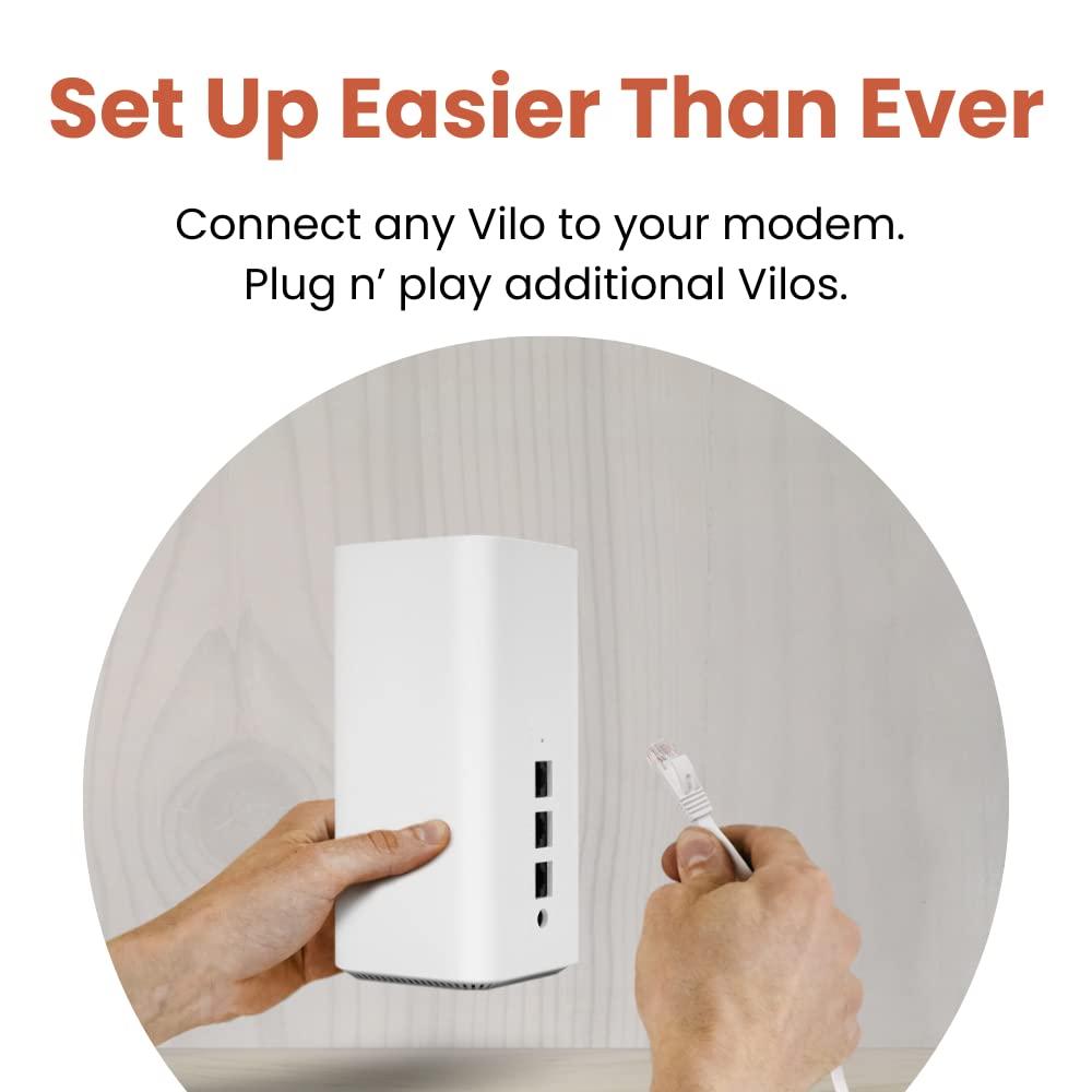 Vilo Vilo 6 Mesh Wi-Fi System Wi-Fi 6 AX1800 Coverage Up to 2,000 Sq Ft (1-Pack)