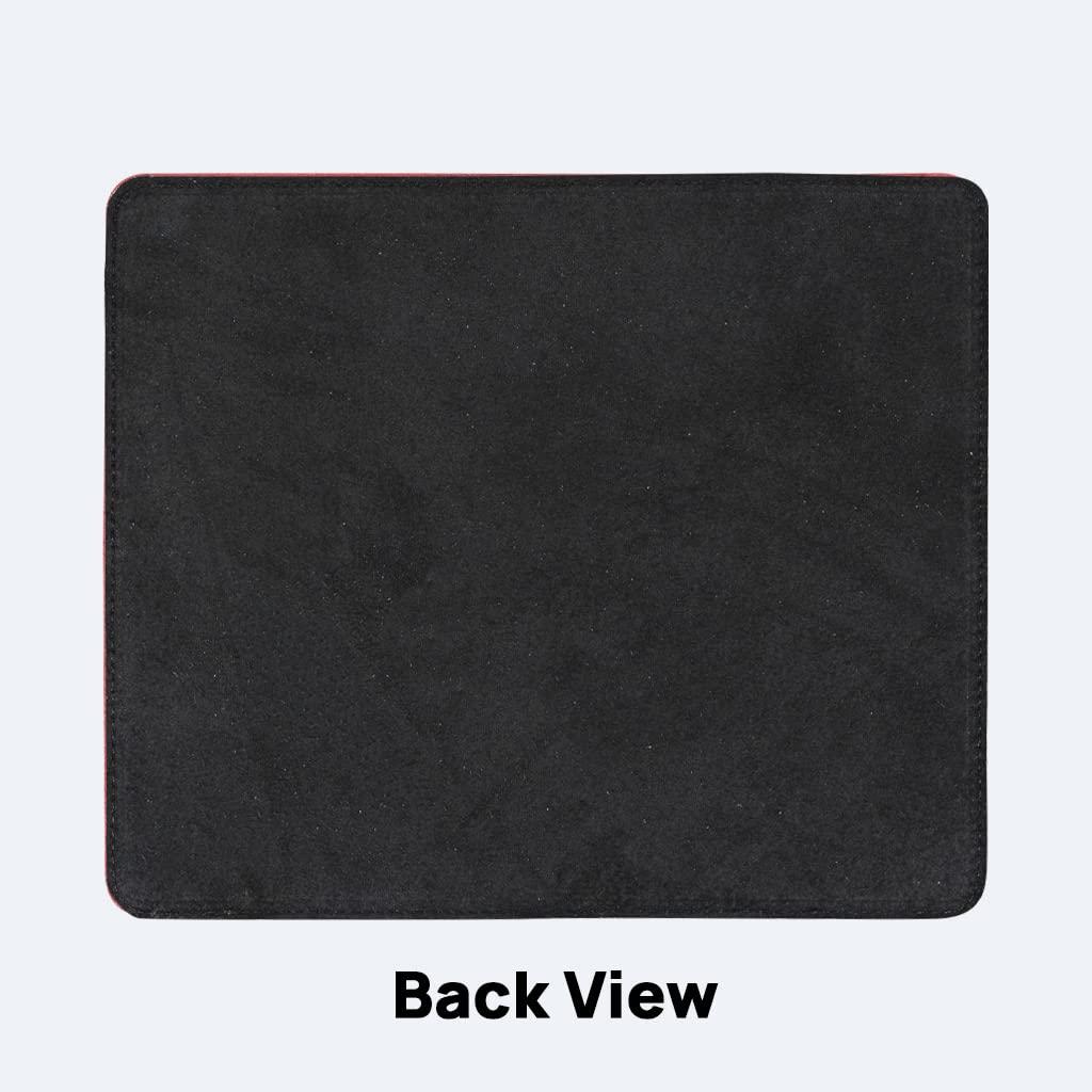 OXA OXA Leather Mouse Pad | Smooth Surface | Non-Slip Base | Tracking Precision | Full Crafted from Genuine Leather | for Both Women & Men Home Decor Usage | - Black