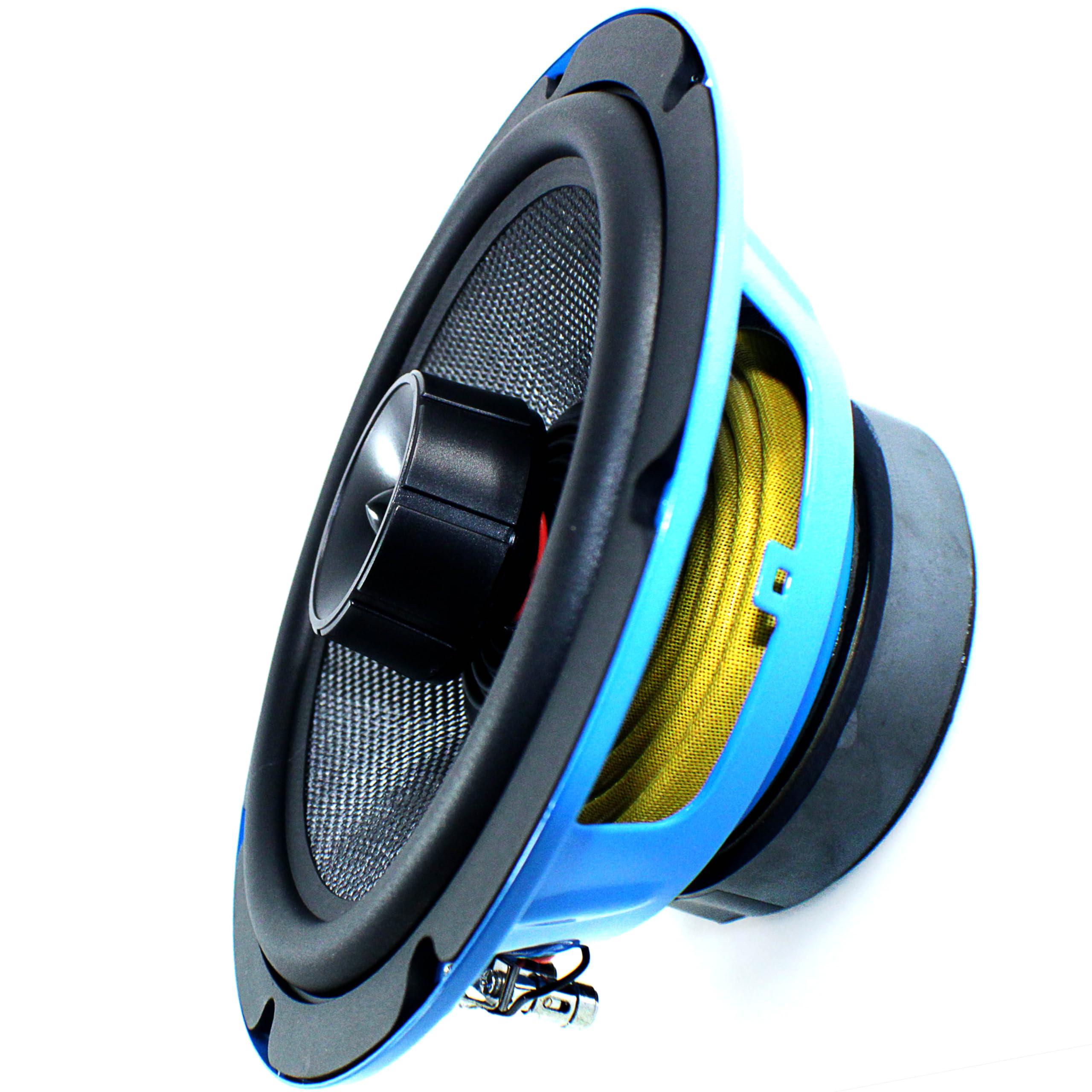 Galeforce Audio Galeforce Audio Pair of 8"" Coaxial 200W Max Midrange Marine Speakers, Blue