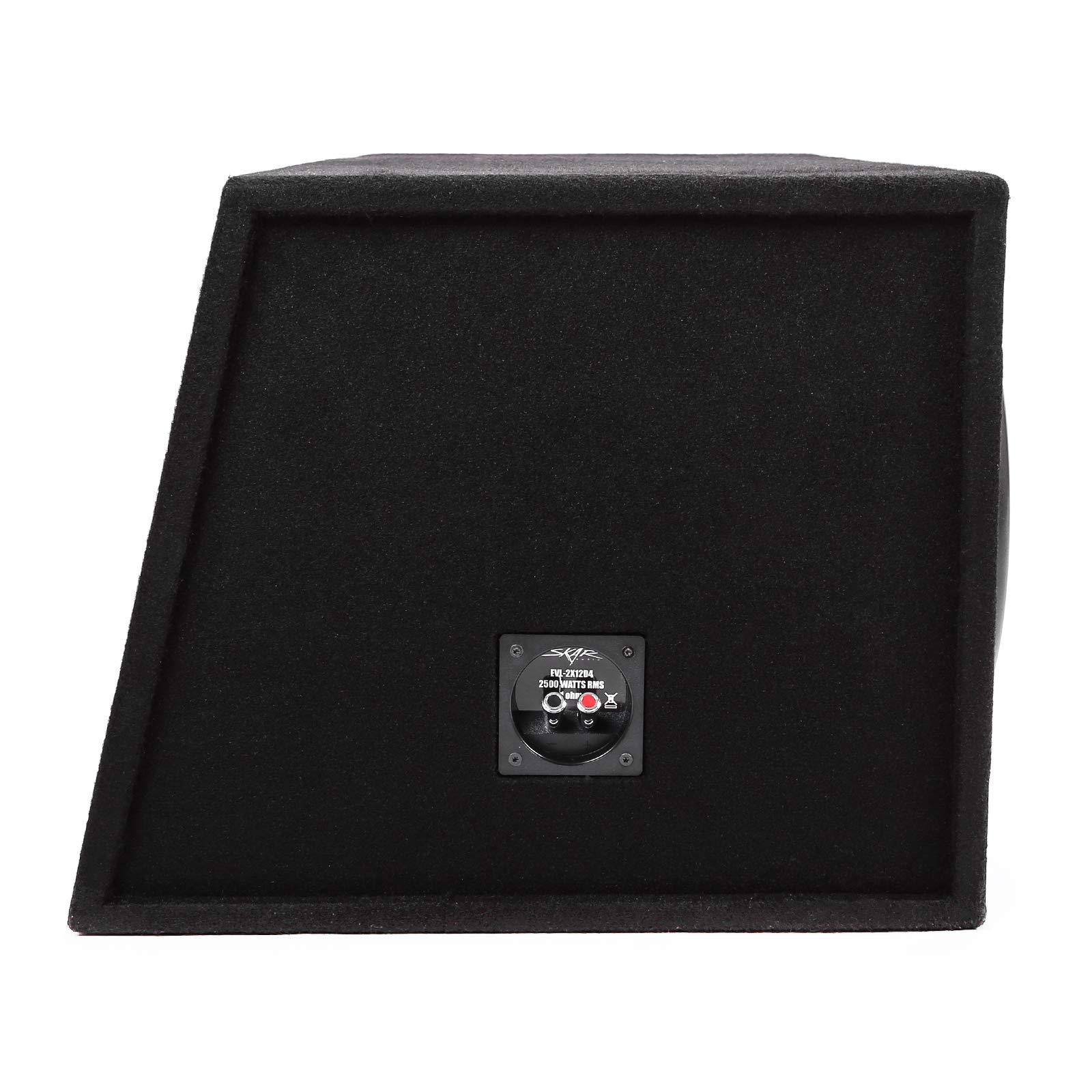 Skar Audio Skar Audio Dual 12\" 5000W Loaded EVL Series Vented Subwoofer Enclosure | EVL-2X12D4