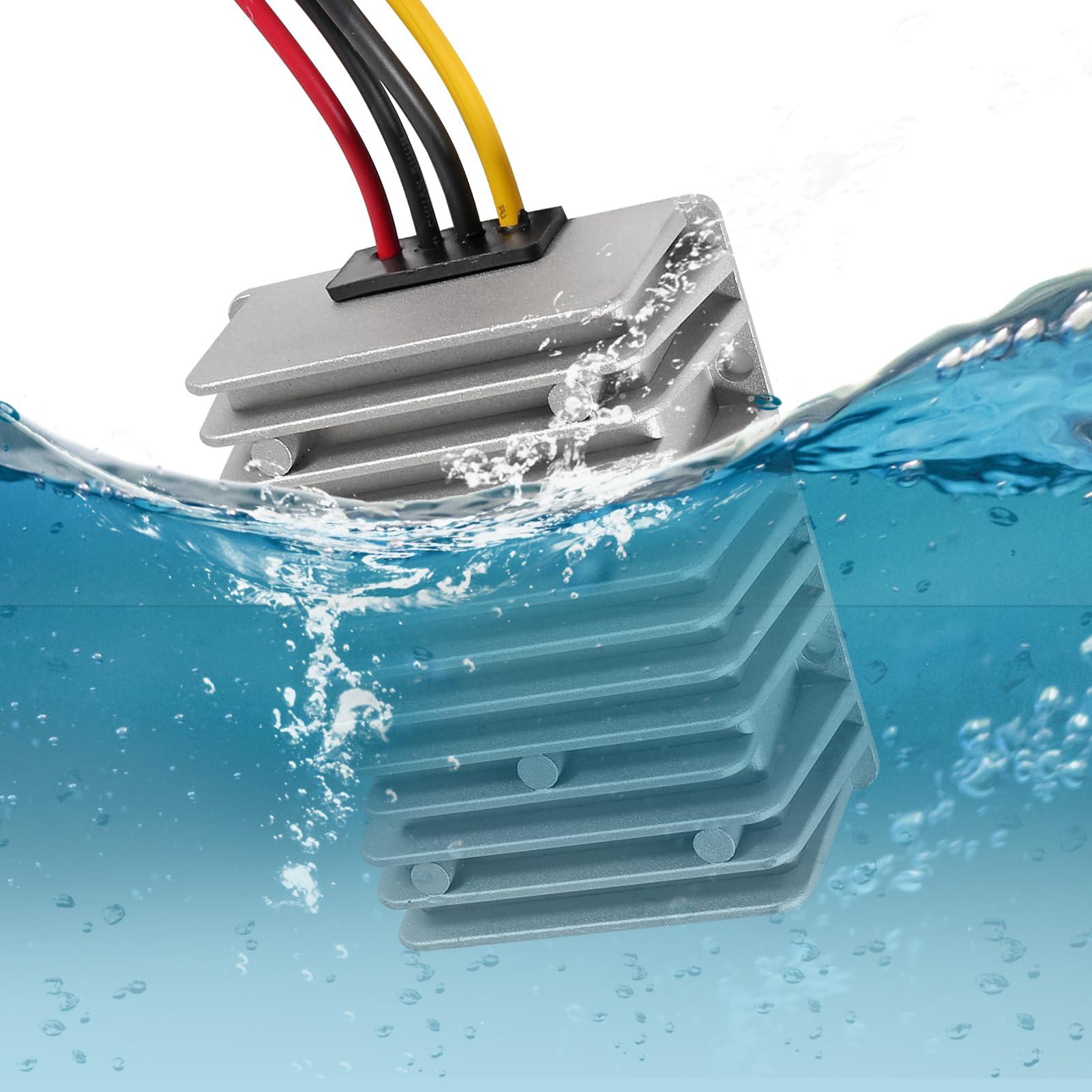 DORHEA DC 36V/48V to 12V Step Down 30A 360W DC to DC Buck Transformer Power Supply Module Buck Converter Regulator Waterproof Voltage Reducer for Golf Cart, Car