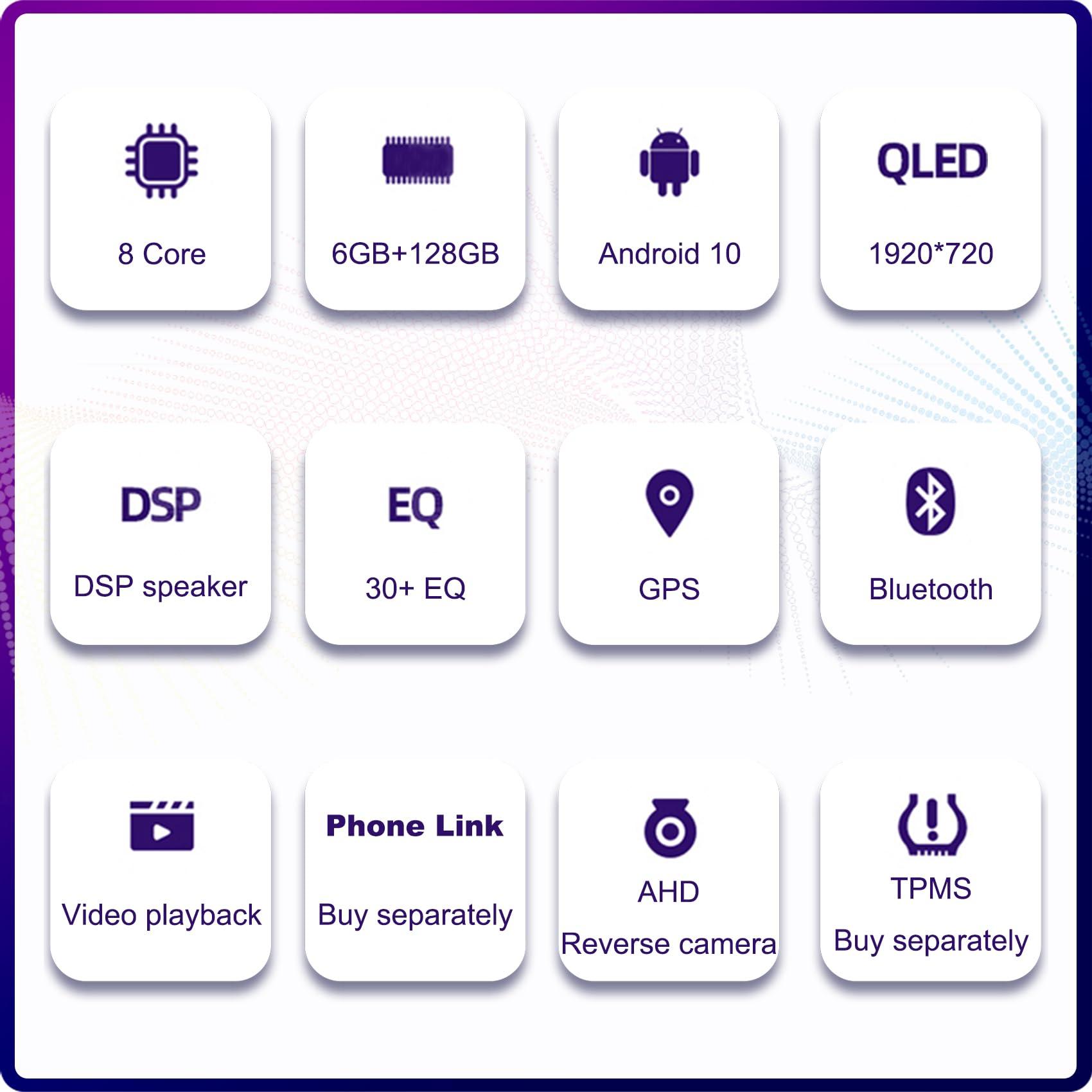 AIDEGG AIDEGG 10.25 Inch Android 12 Car Stereo Radio For Fiat 124/Abarth 124 Spider 2016 2017 2018 2019 2020 2021 2022 6+128GB Touch Screen Multimedia Video Player Head Unit Wireless CarPlay Android AuTo GPS