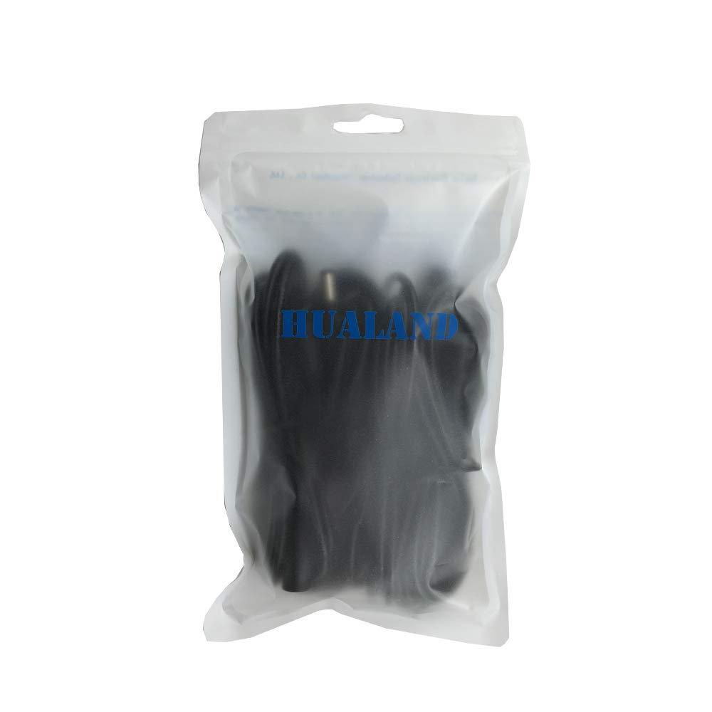 HUALAND 4pcs/pack2m/6.56ft Black 5.5mm x 2.5mm DC Plug Extension Cable DC Extension Cable Cord with Male to Female 5.5mm x 2.5mm Connectors DC Power 12V 5.5mm x 2.5mm Barrel Male Plug Connector