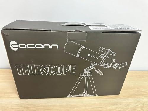 EACONN Telescopes for Adults Astronomy, 80mm Aperture 600mm Refractor Telescope for Kids & Beginners, Compact and Portable Travel Telescopio with Backpack