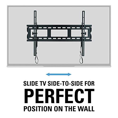 Sanus Sanus Universal Low Profile Tilt TV Wall Mount for 37" - 80" LED, LCD & Plasma TVs, Eliminates Glare with 10º of Tilt & Post-Install Adjustments - 3 Step Install - Safety Certified - MLT14-B1