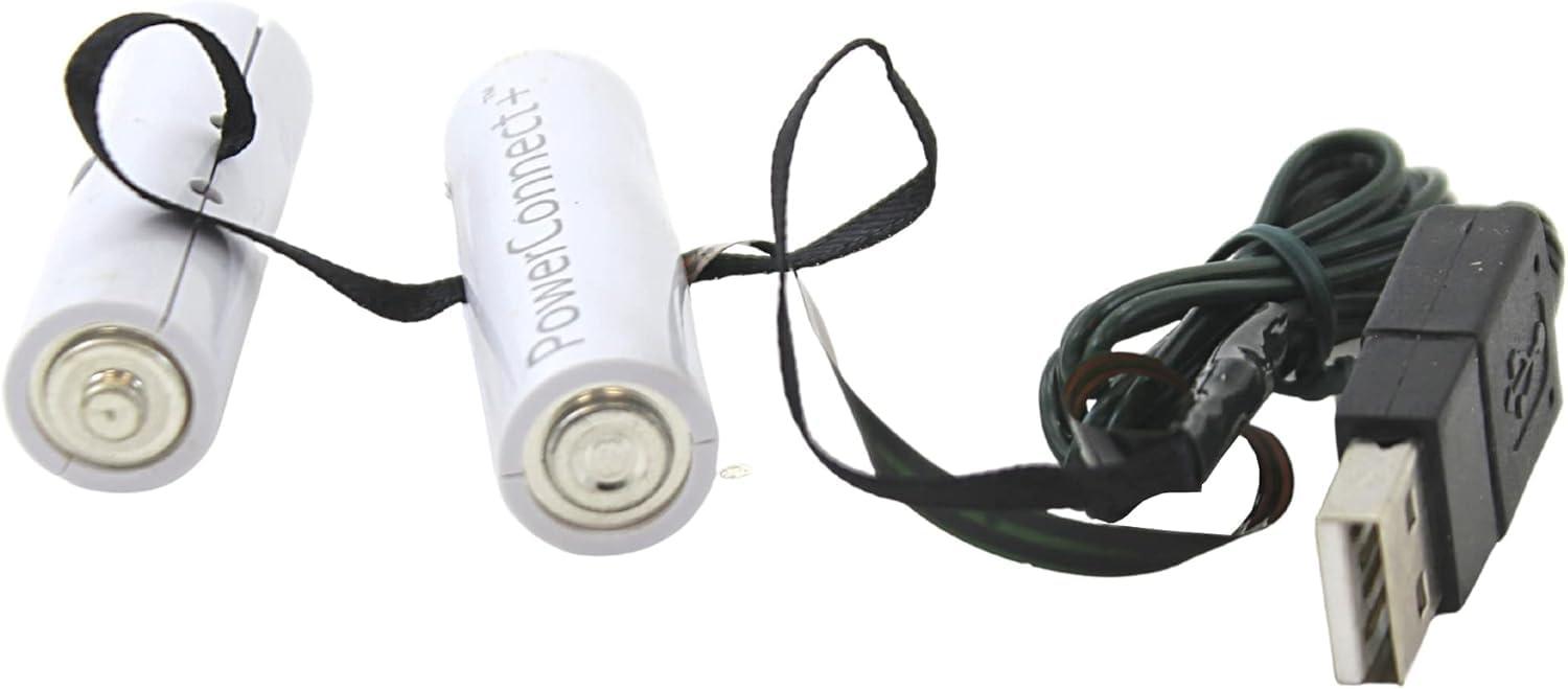 Kurt S. Adler Kurt Adler USB PowerConnect+ 2 "AA Battery Converter, 18-Inch Lead Wire, Indoor Use Only