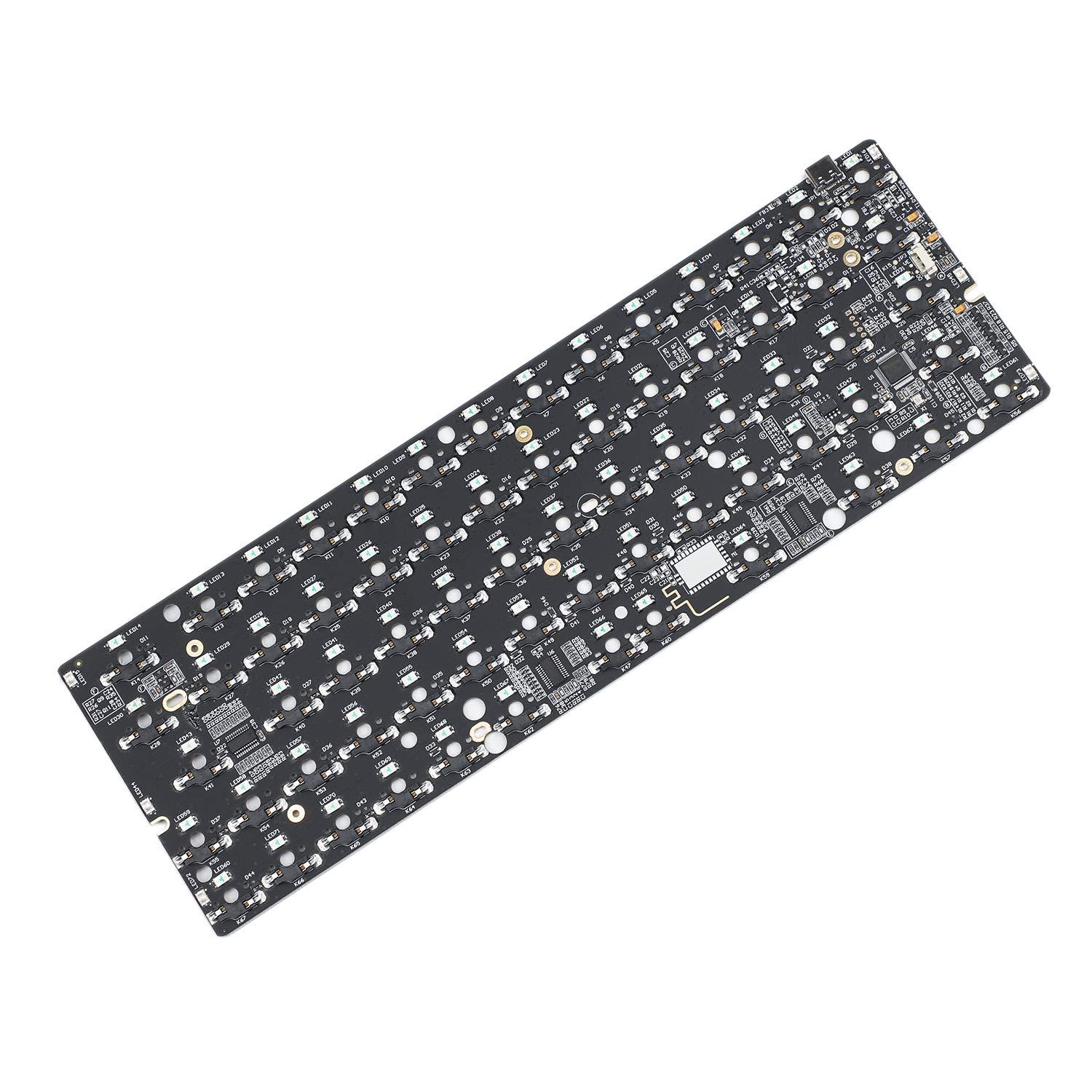 YMDK Skyloong 64 GK64 GK64x RGB Hot Swap Programmable Wired Case PCB Plate Cherry MX Keyboard DIY kit Replacable Space