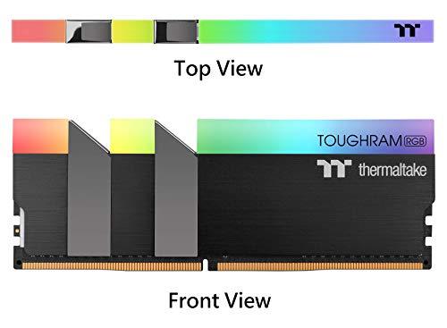 Thermaltake Thermaltake TOUGHRAM RGB DDR4 3600MHz 16GB (8GB x 2) 16.8 Million Color RGB Alexa/Razer Chroma/5V Motherboard Syncable RGB Memory R009D408GX2-3600C18B