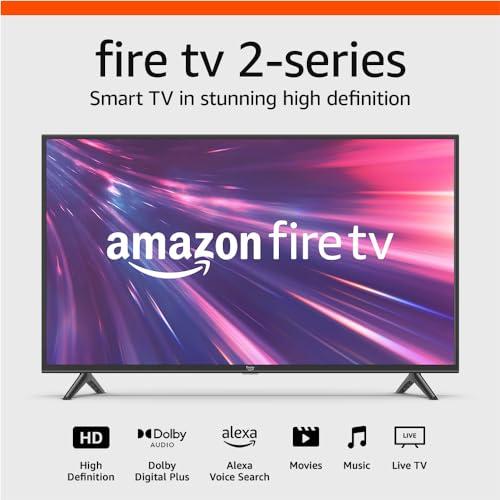 Amazon Amazon Fire TV 40" 2-Series (newest model), HD smart TV with Fire TV Alexa Voice Remote, stream live TV without cable
